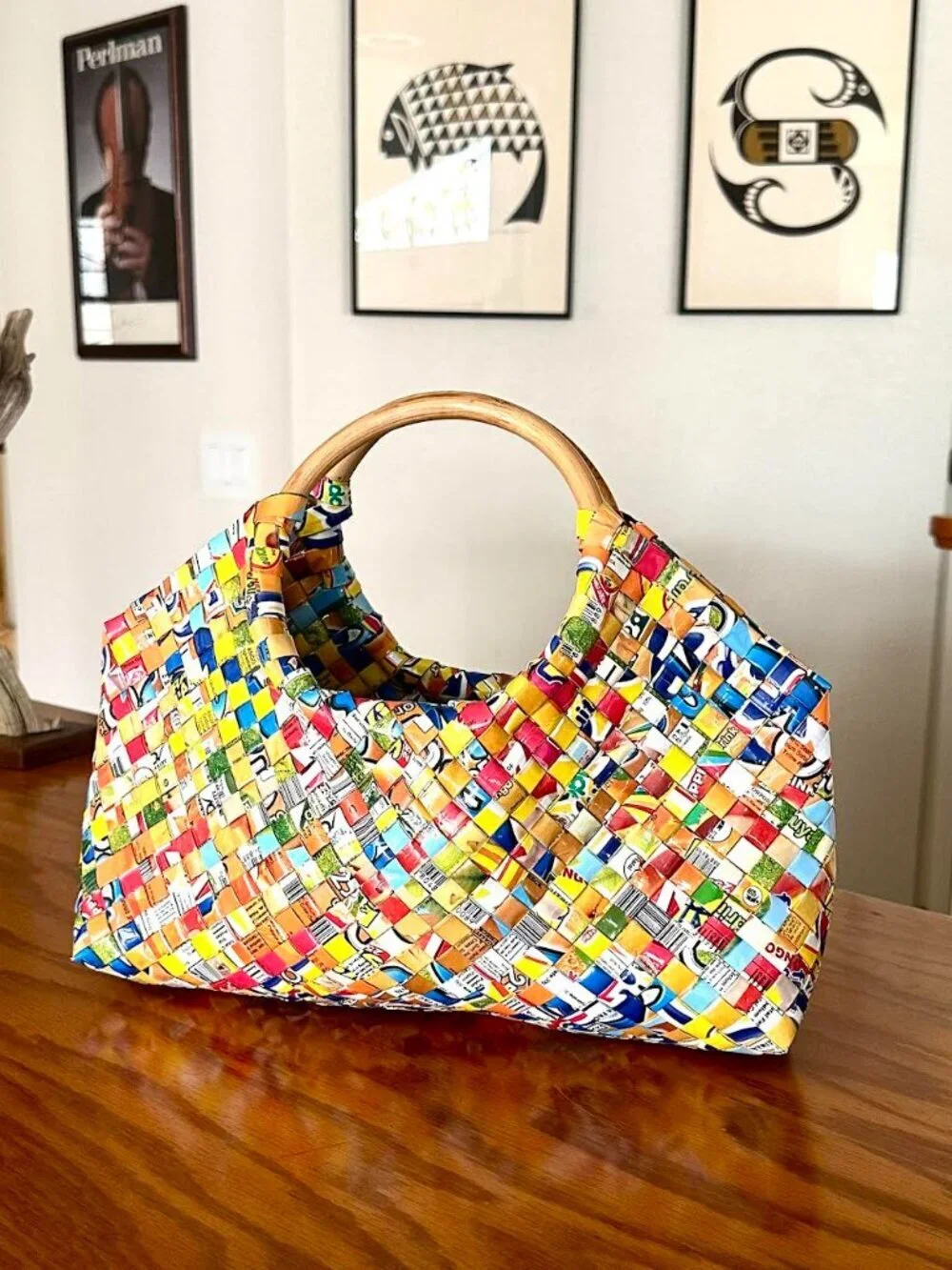 Recycled Juice Box Purse Handbag - Picture 10 of 13
